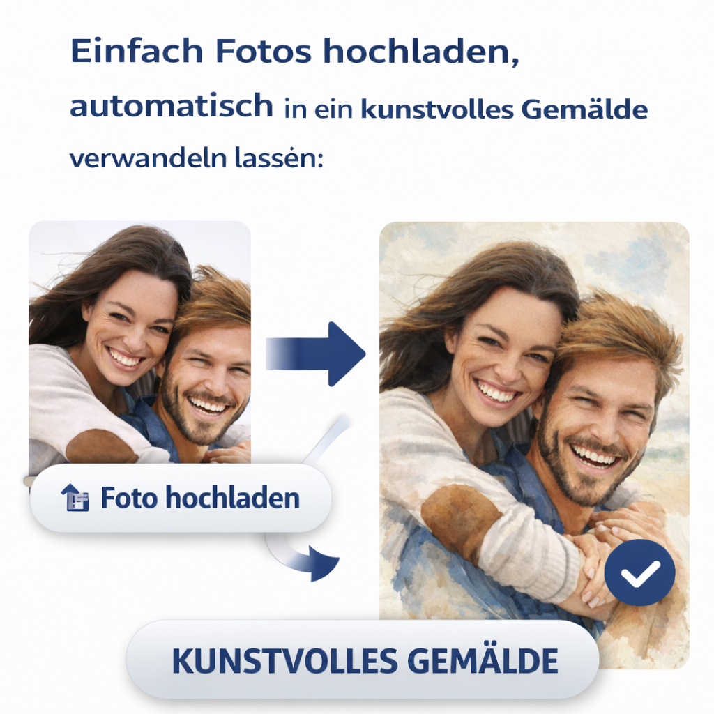 FOTO-POSTER GEMÄLDE mit Deinem Bild & Slogan personalisiert