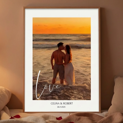 FOTO-POSTER mit Deinem Bild & Slogan personalisiert