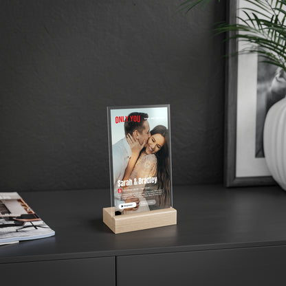ACRYL-GLAS MOVIE STREAMING mit Deinem Bild & Slogan personalisiert