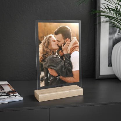 ACRYL-GLAS mit Deinem Bild & Slogan personalisiert