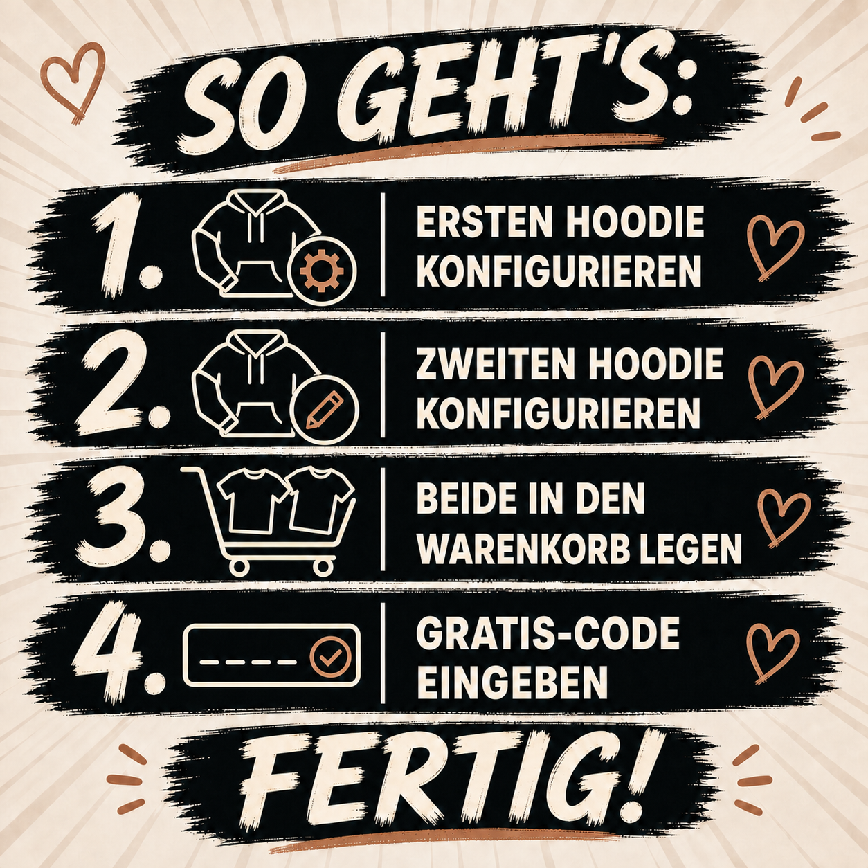 MY LOVE Hoodie mit Euren Fotos personalisiert