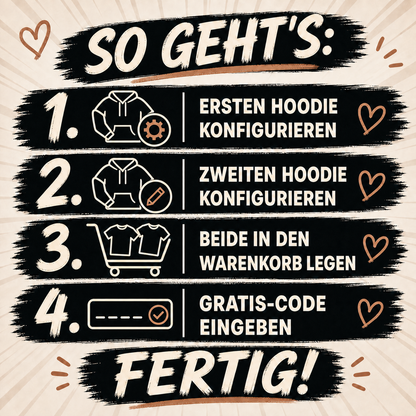 MY LOVE Hoodie mit Euren Fotos personalisiert