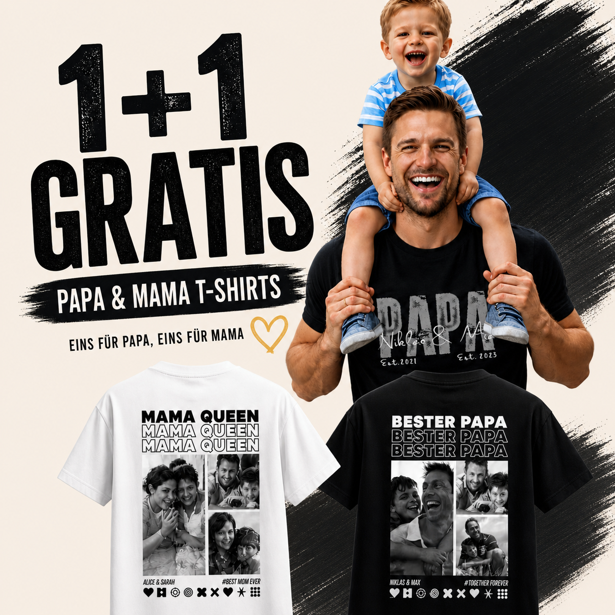 PAPA T-Shirt JACK DANIELS STYLE personalisiert