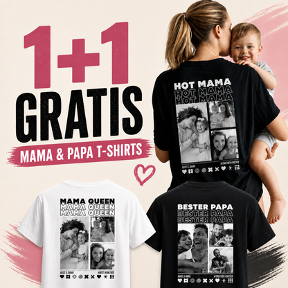 MAMA T-Shirt HOT MAMA mit Deinen Fotos personalisiert