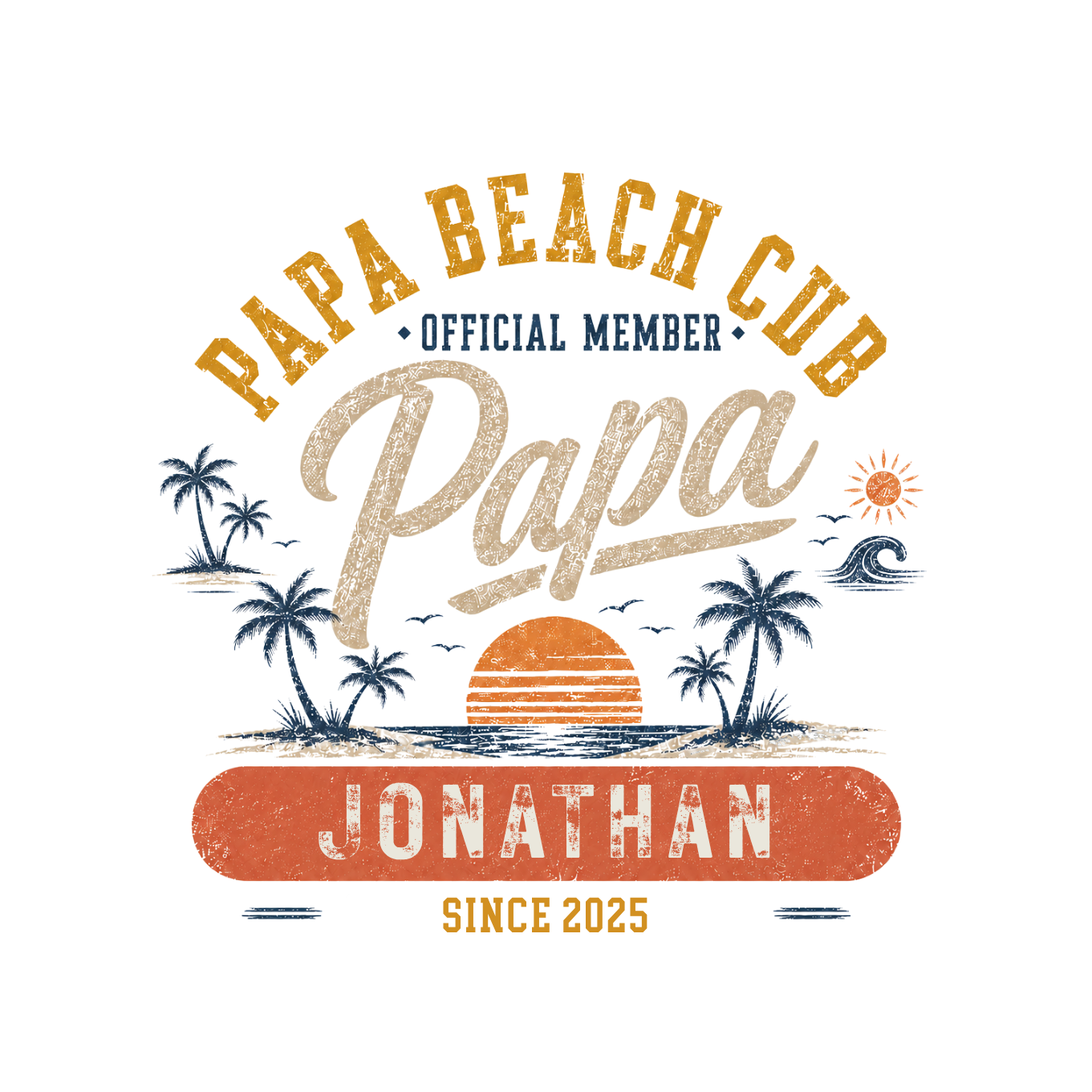 PAPA T-Shirt BEACH CLUB