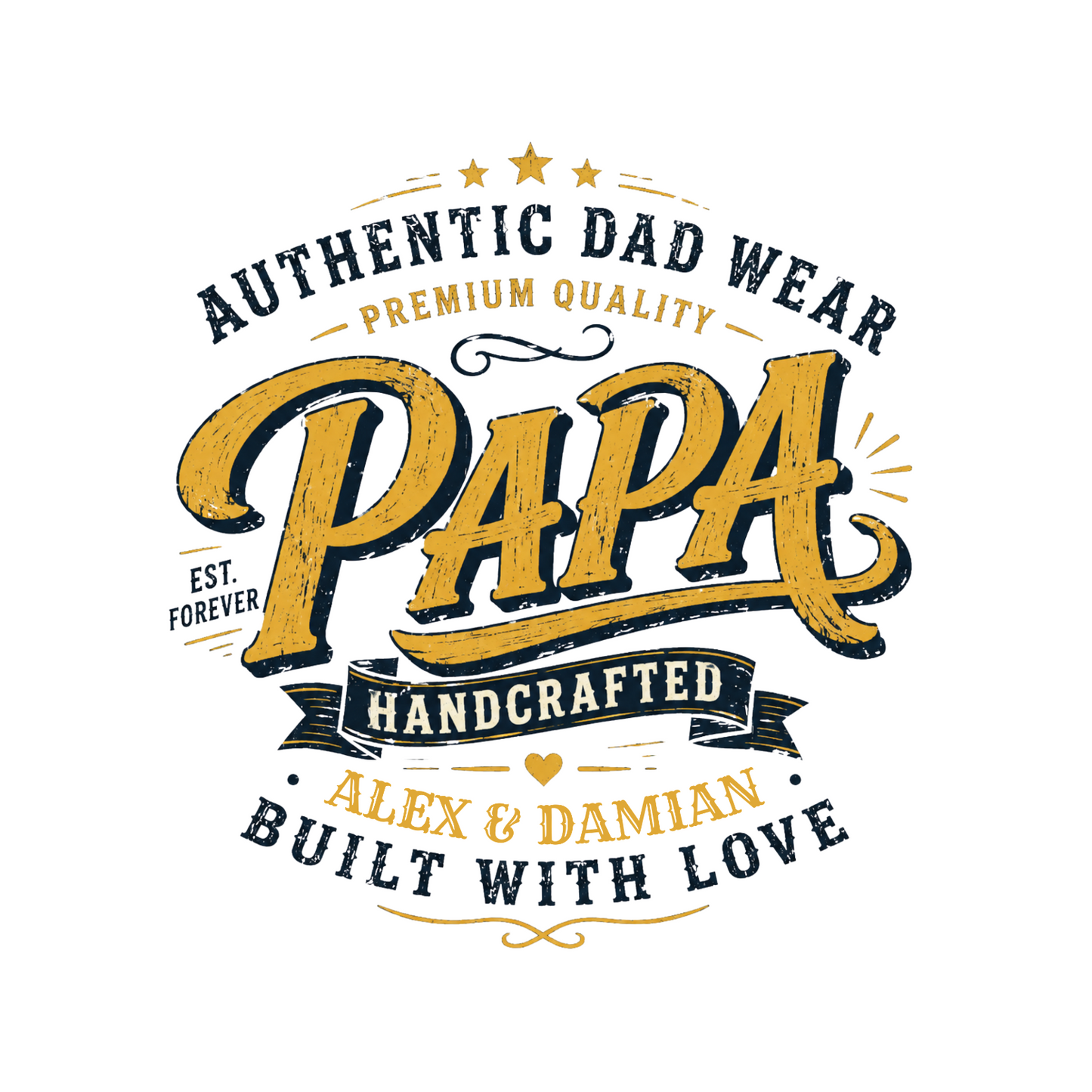 PAPA T-Shirt VINTAGE STYLE