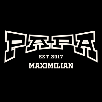 PAPA T-Shirt COLLEGE Rundhals personalisiert