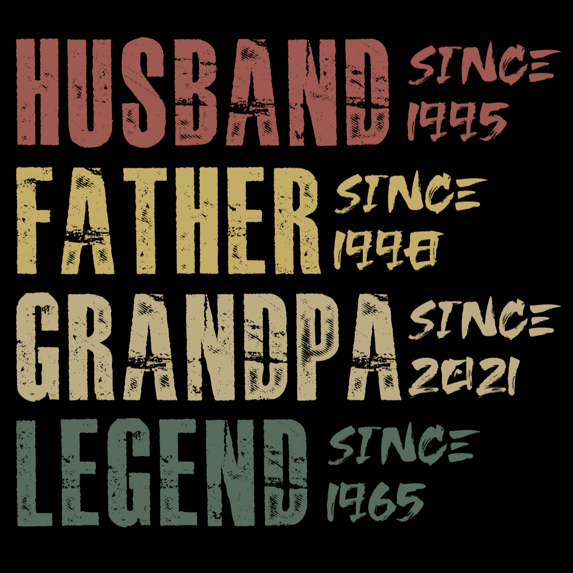 PAPA T-Shirt LEGEND Rundhals personalisiert