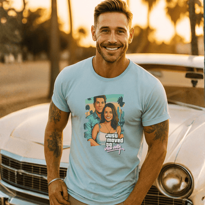 PAPA T-Shirt GTA STYLE mit Deinem Foto Rundhals personalisiert