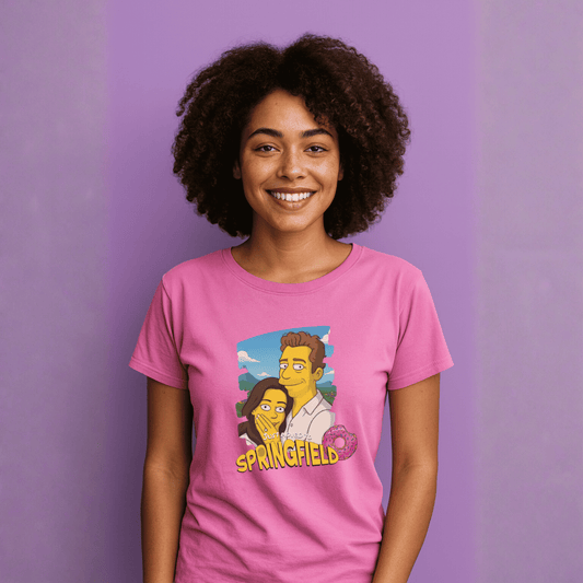 MAMA T-Shirt SIMPSONS STYLE mit Deinem Foto Rundhals personalisiert