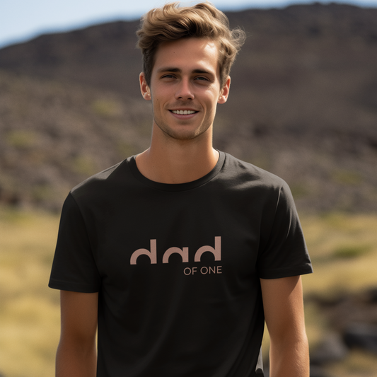 PAPA T-Shirt DAD OF TWO Rundhals personalisiert