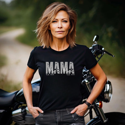 MAMA T-Shirt SOLID ROCKS Rundhals personalisiert