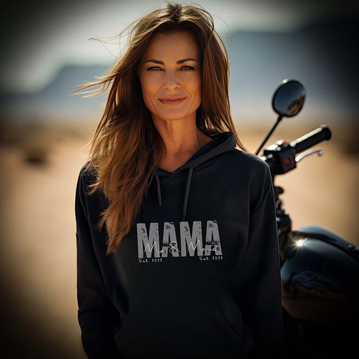 MAMA Hoodie SOLID ROCKS personalisiert