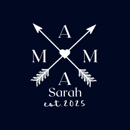 MAMA T-Shirt ARROWS Rundhals personalisiert