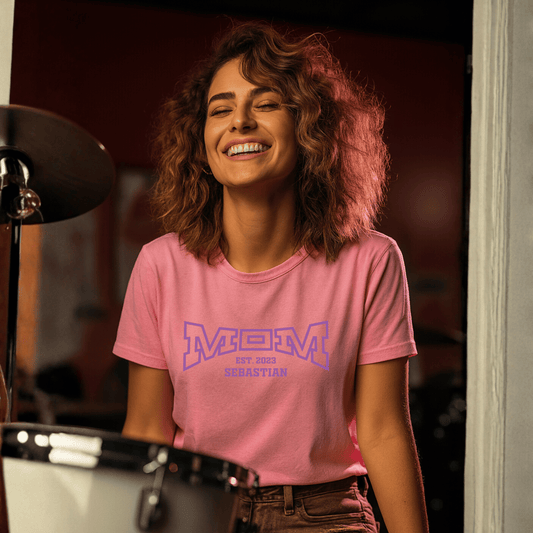 MAMA T-Shirt COLLEGE Rundhals personalisiert