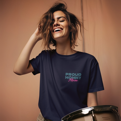 MAMA T-Shirt PROUD Rundhals personalisiert