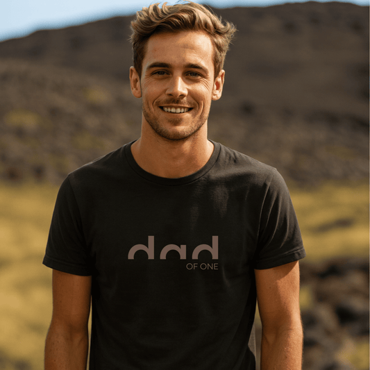 PAPA T-Shirt DAD OF TWO Rundhals personalisiert
