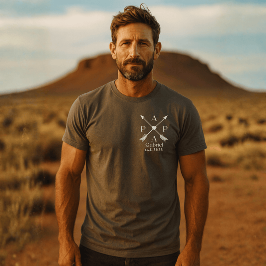 PAPA T-Shirt ARROWS Rundhals personalisiert