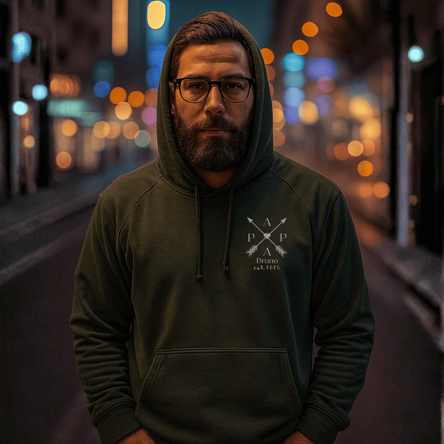 PAPA Hoodie ARROWS personalisiert