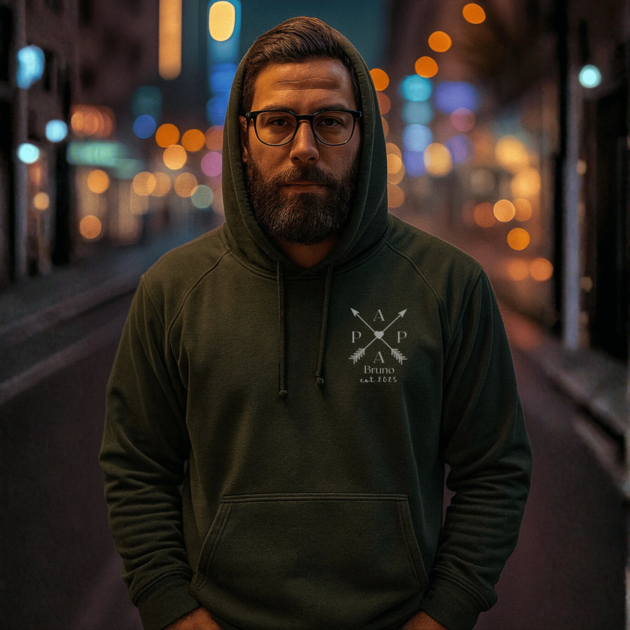 PAPA Hoodie ARROWS personalisiert