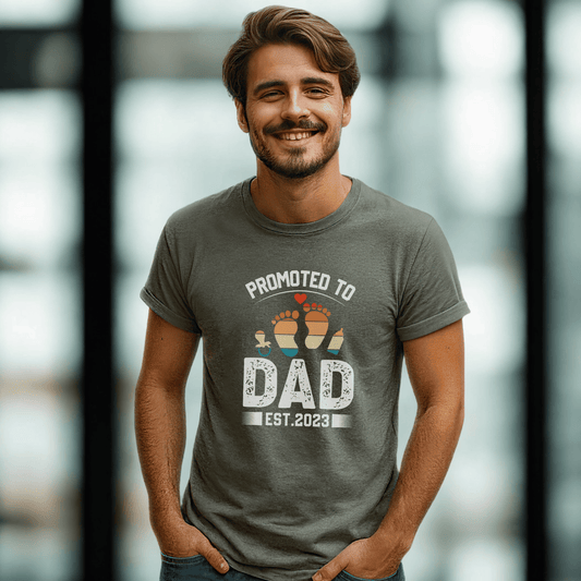 DAD T-Shirt PROMOTED Rundhals personalisiert