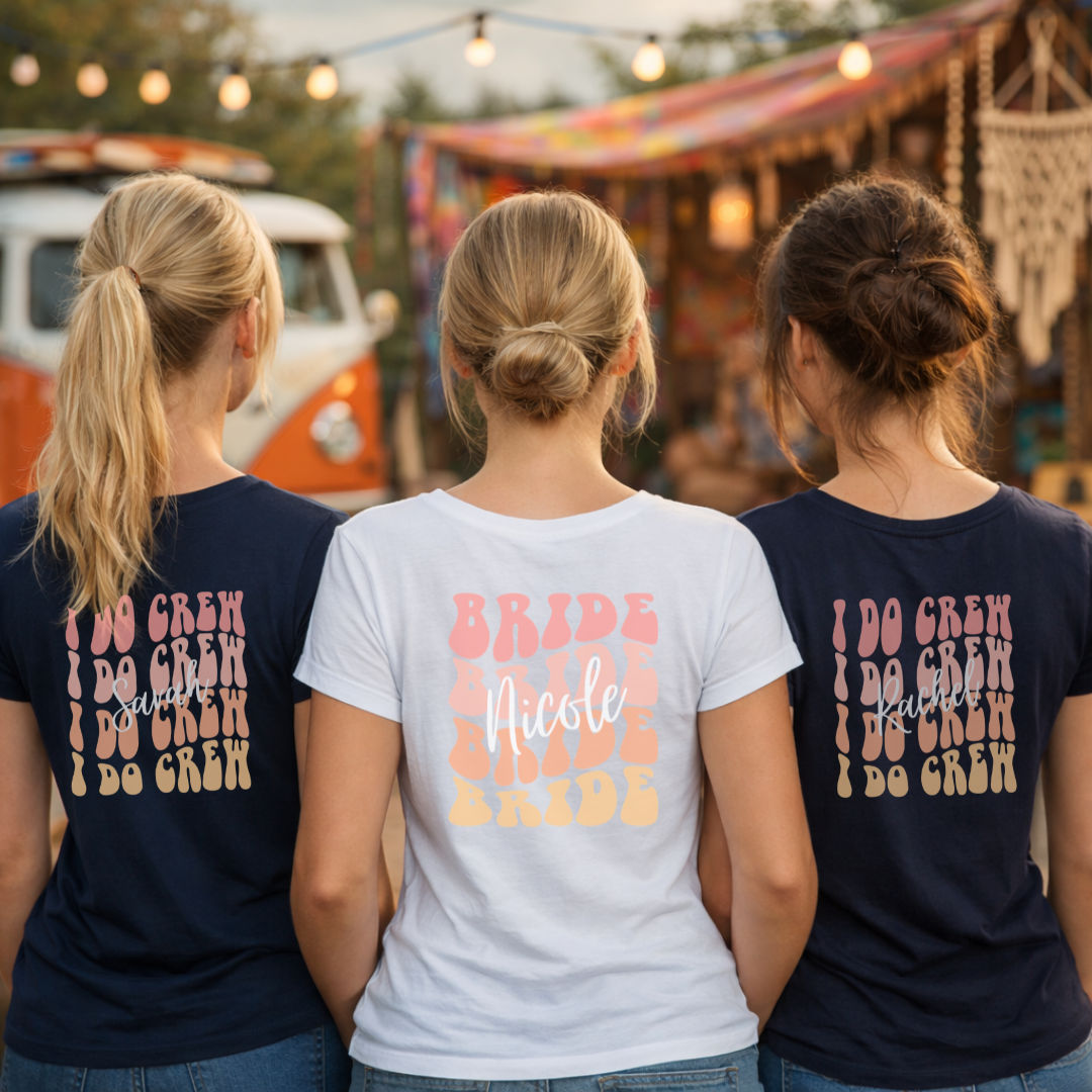 RETRO BRIDE T-Shirt TEAM BRIDE