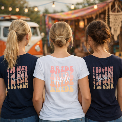 RETRO BRIDE T-Shirt TEAM BRIDE