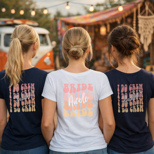 RETRO BRIDE T-Shirt TEAM BRIDE