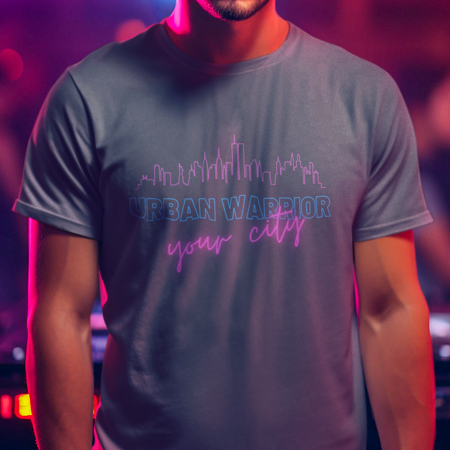 PAPA T-Shirt URBAN WARRIOR Rundhals personalisiert