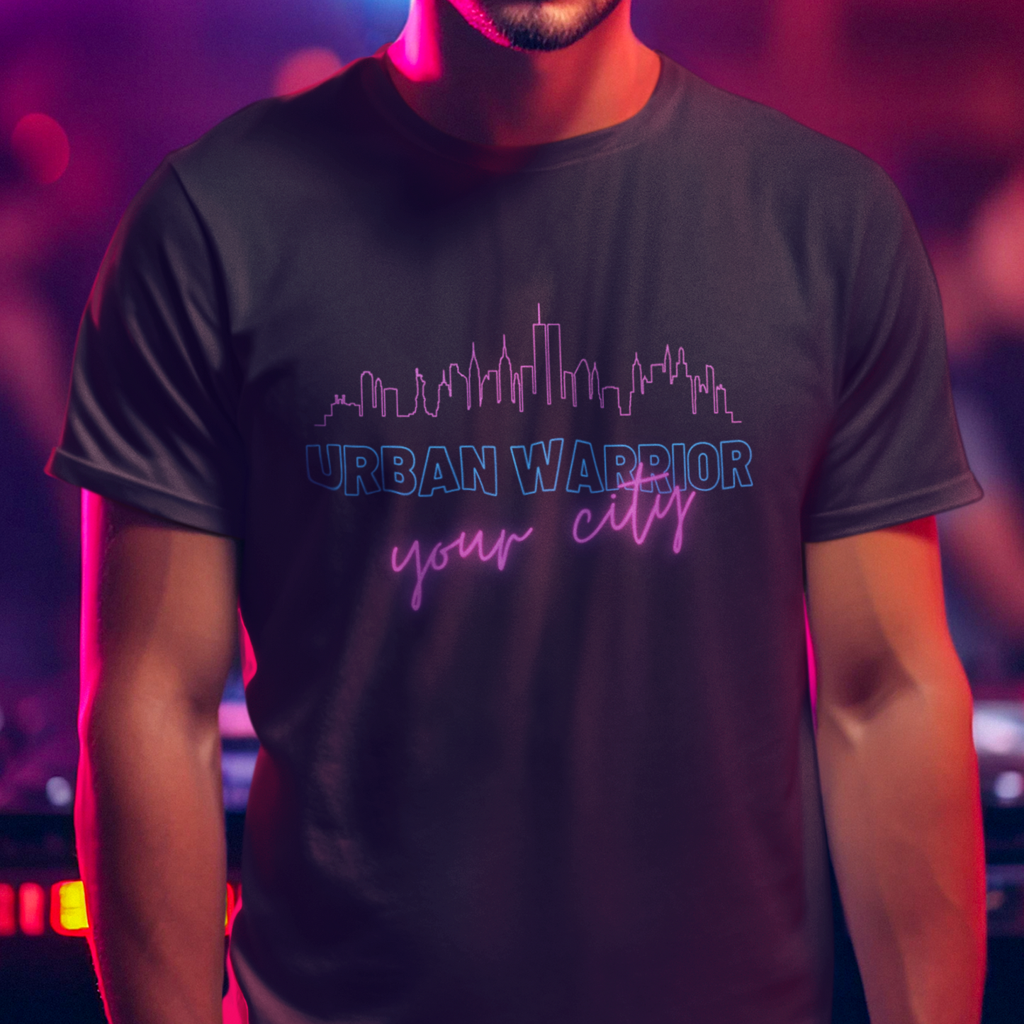 PAPA T-Shirt URBAN WARRIOR Rundhals personalisiert