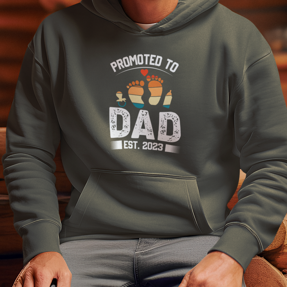 DAD Hoodie PROMOTED personalisiert