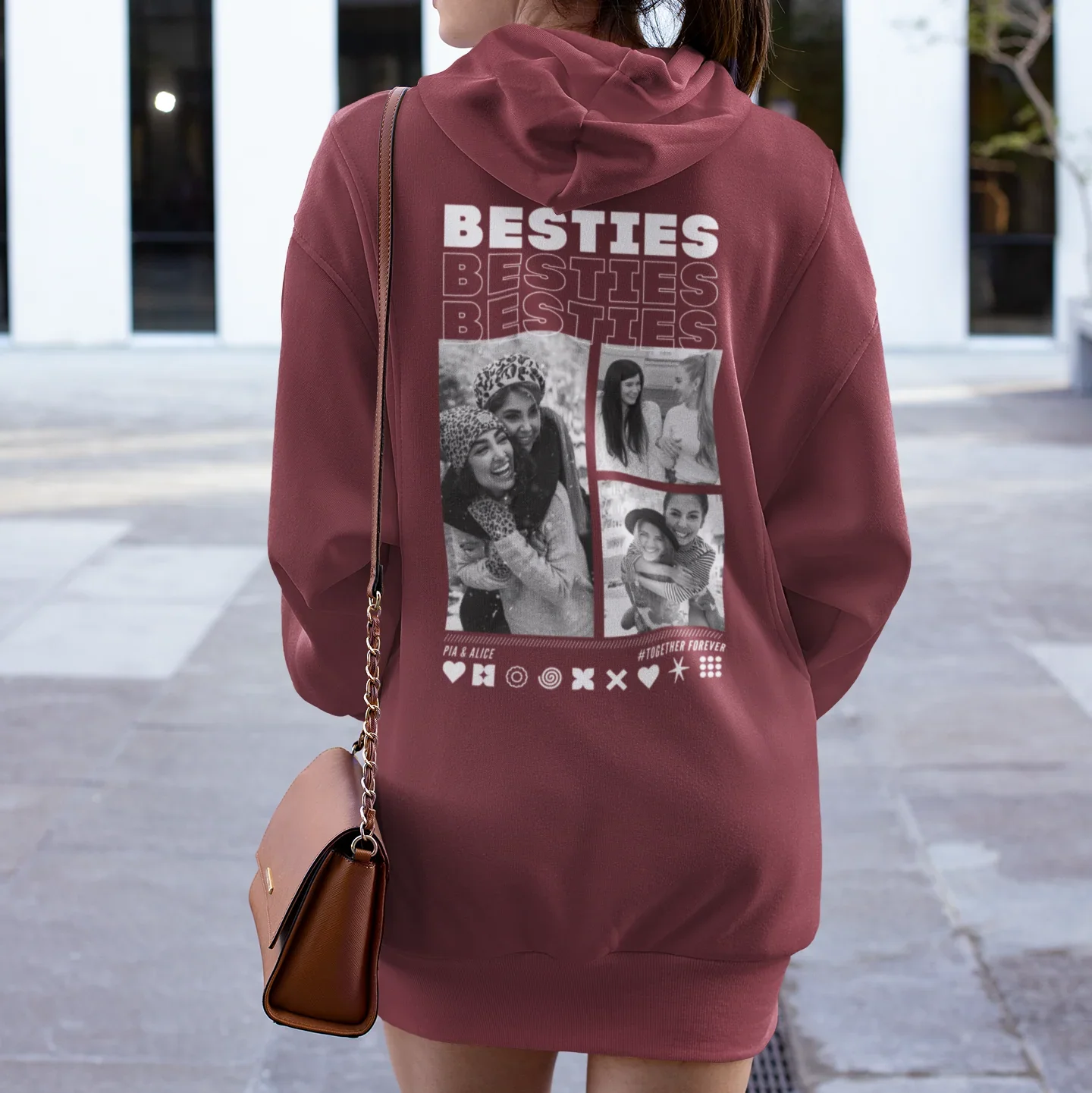 BESTIES Hoodie mit Euren Fotos personalisiert
