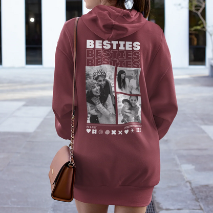 BESTIES Hoodie mit Euren Fotos personalisiert