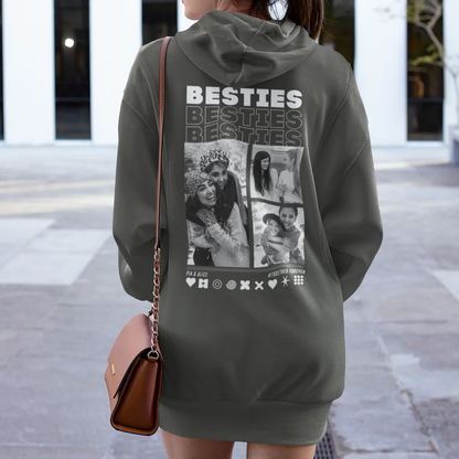 BESTIES Hoodie mit Euren Fotos personalisiert