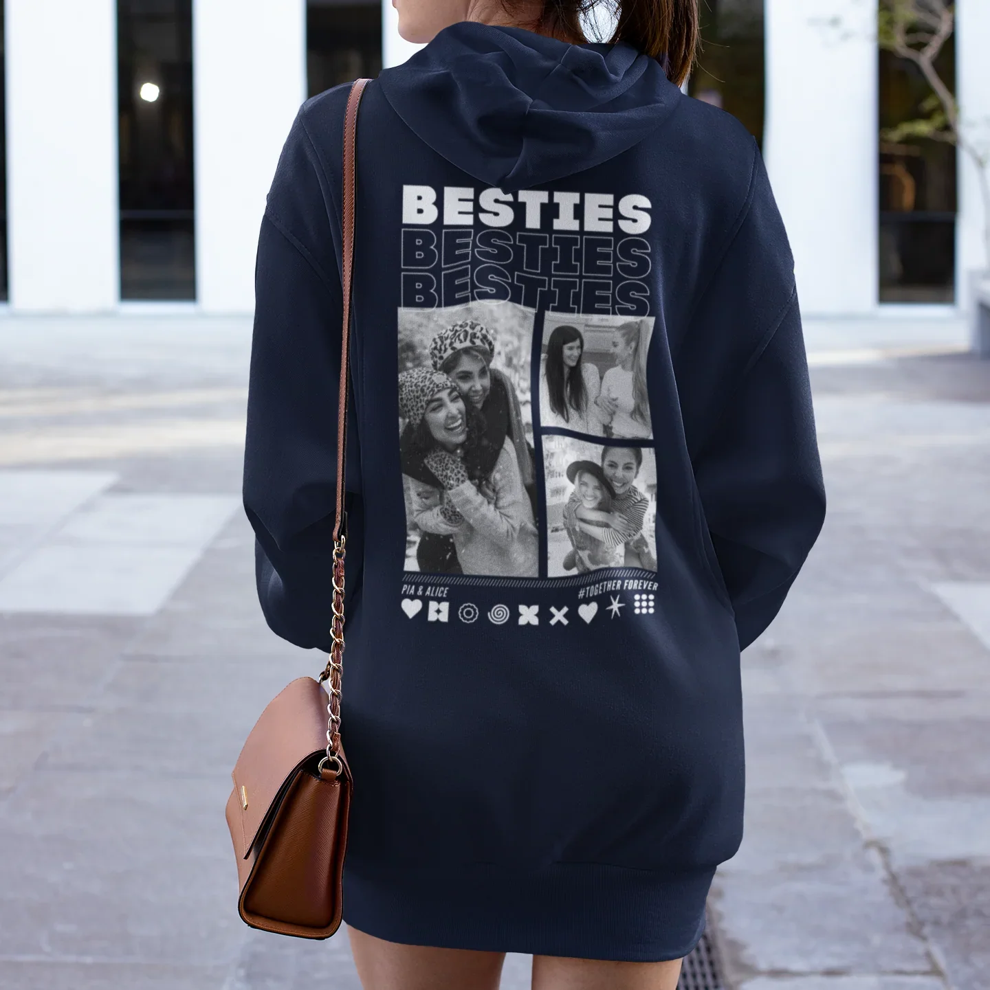 BESTIES Hoodie mit Euren Fotos personalisiert