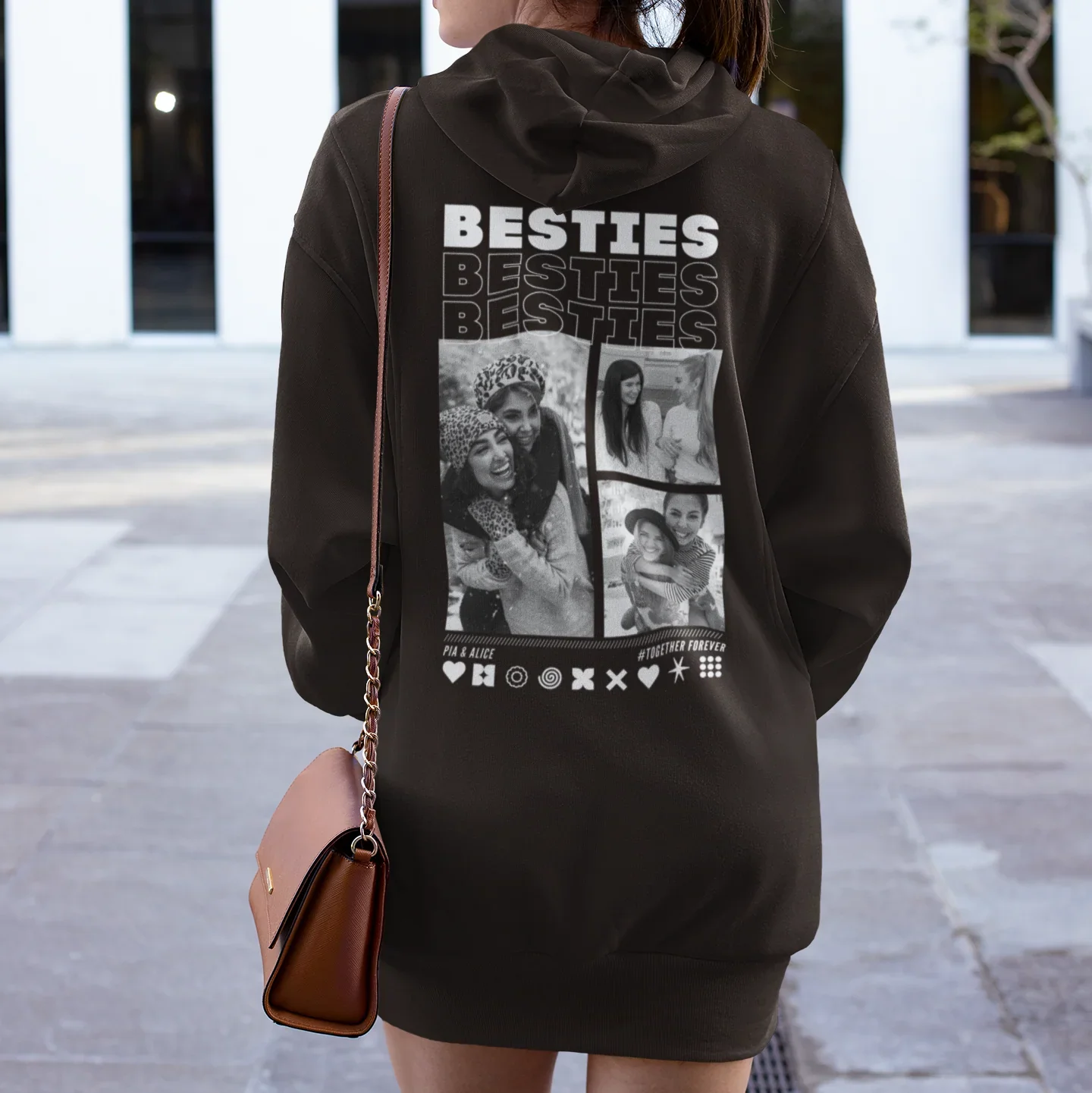 BESTIES Hoodie mit Euren Fotos personalisiert
