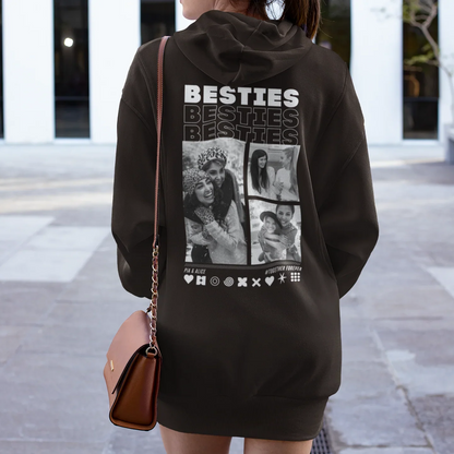 BESTIES Hoodie mit Euren Fotos personalisiert
