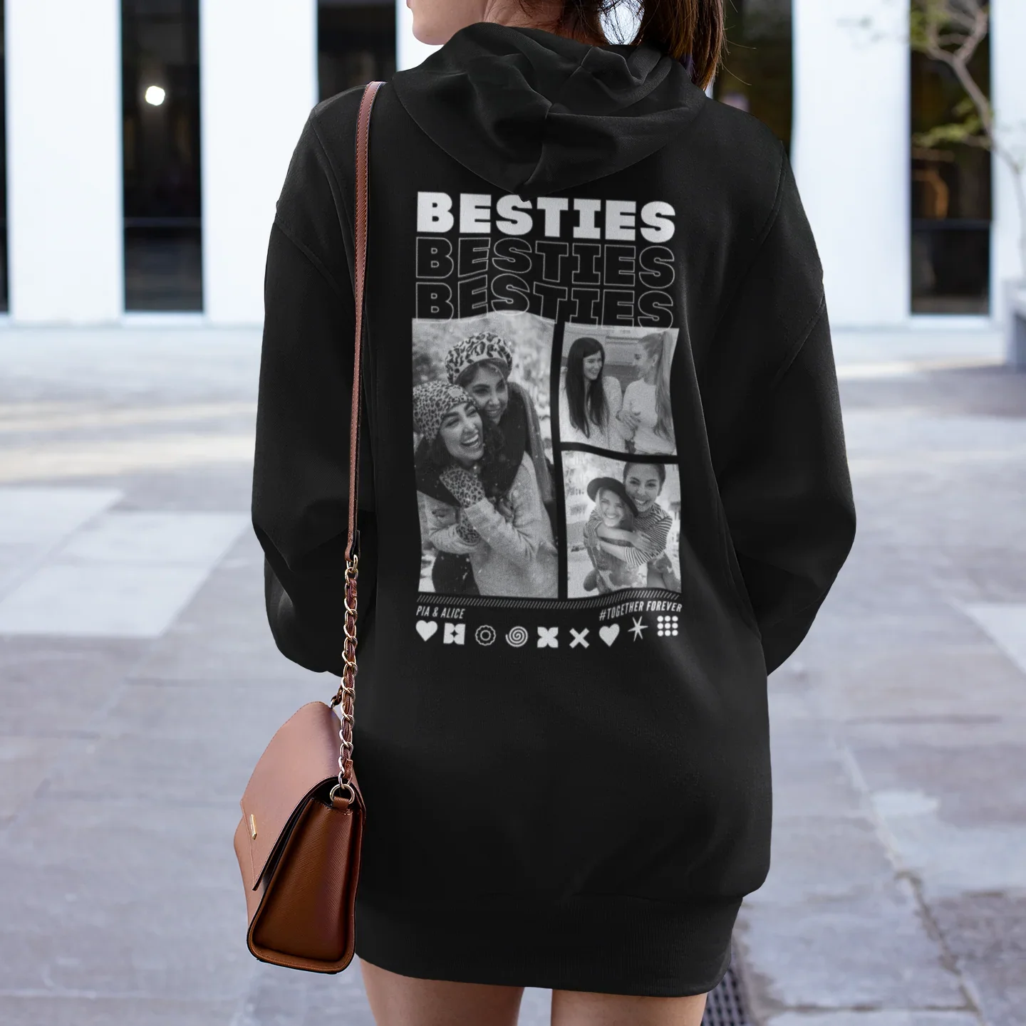 BESTIES Hoodie mit Euren Fotos personalisiert