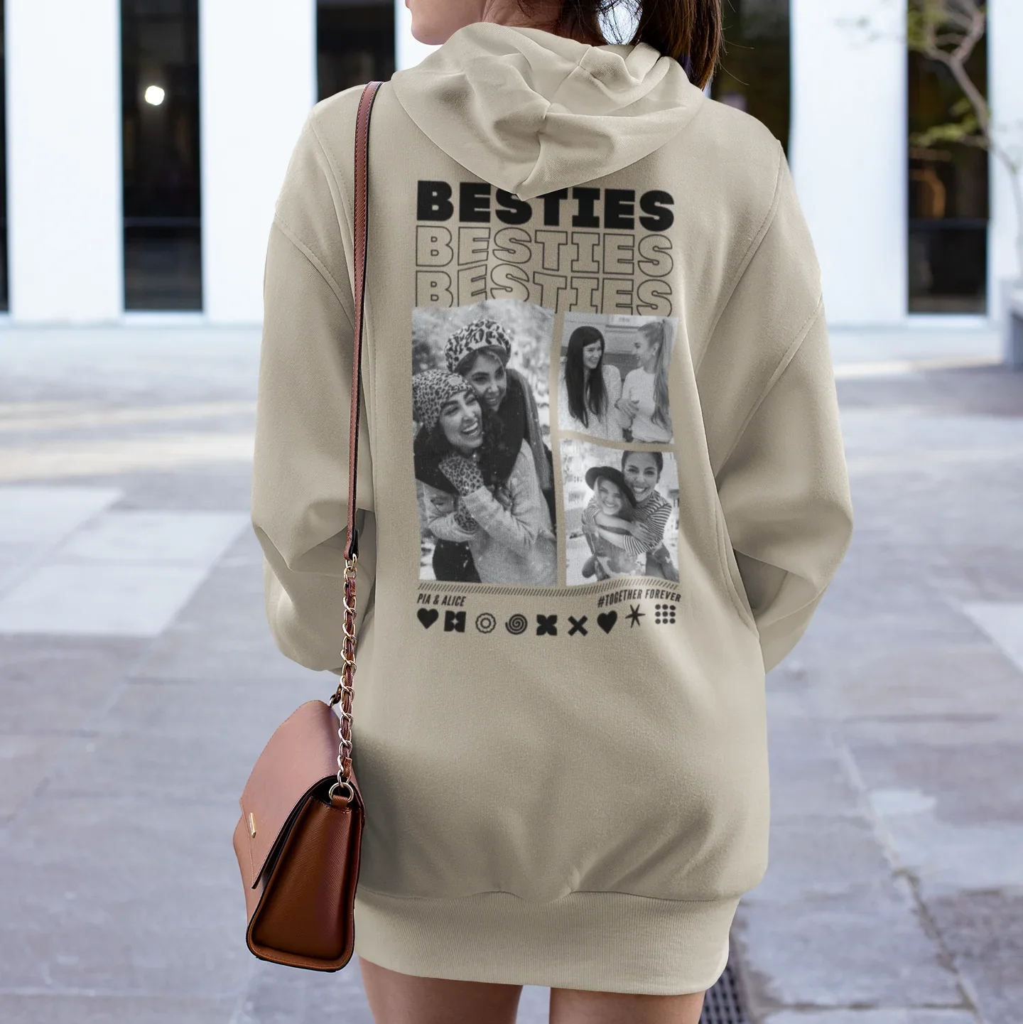 BESTIES Hoodie mit Euren Fotos personalisiert