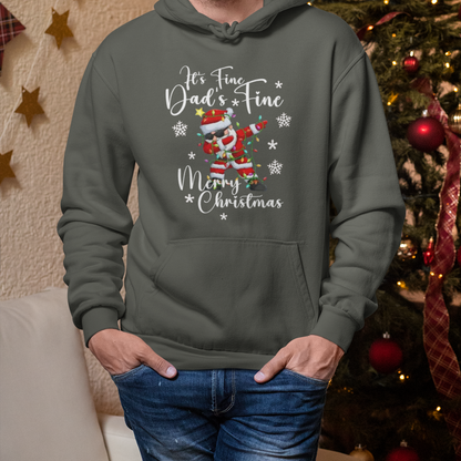 PAPA Hoodie Christmas DAD'S FINE