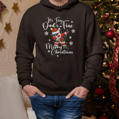 PAPA Hoodie Christmas DAD'S FINE