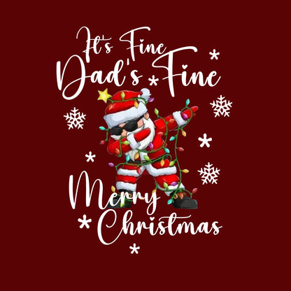 PAPA Hoodie Christmas DAD'S FINE