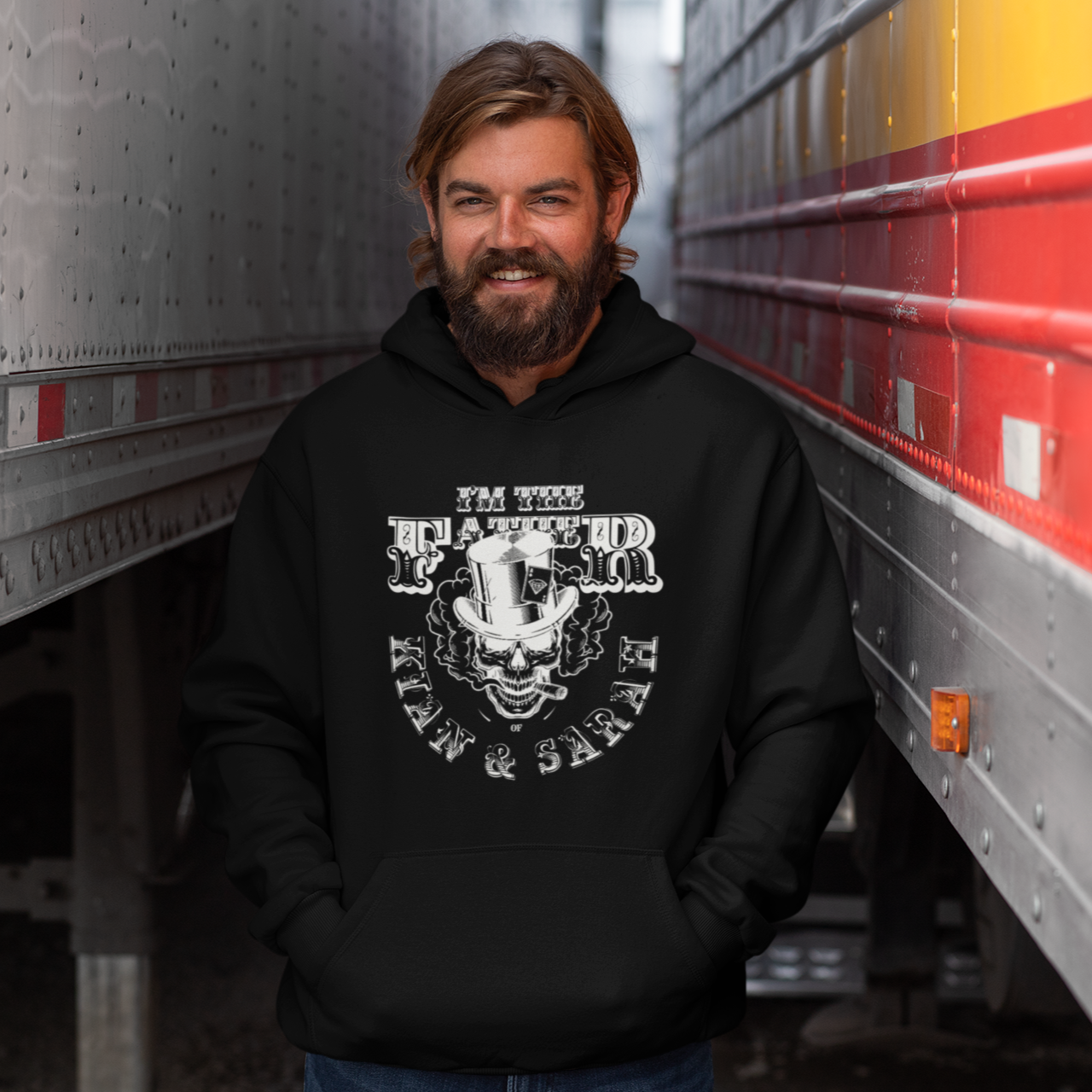 PAPA Hoodie SKULL personalisiert