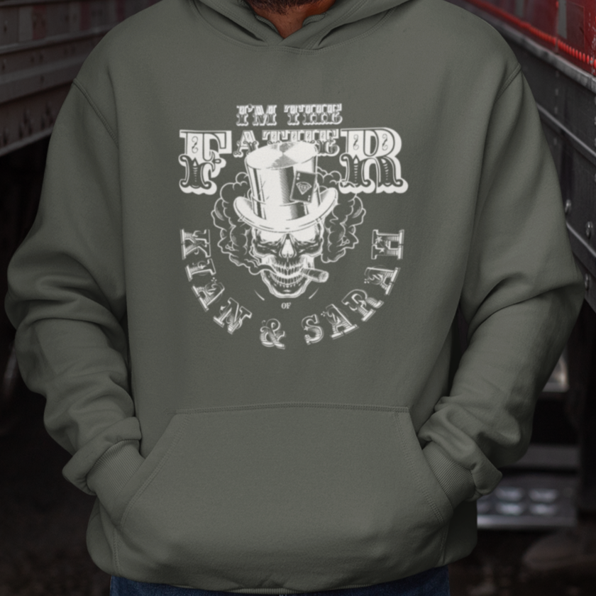 PAPA Hoodie SKULL personalisiert