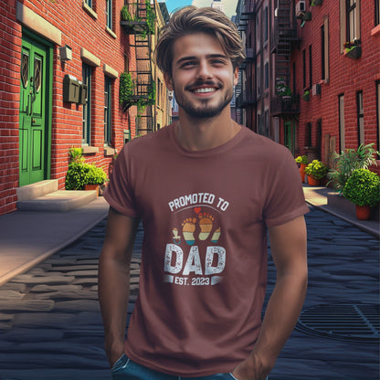 DAD T-Shirt PROMOTED Rundhals personalisiert