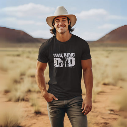 PAPA T-Shirt WALKING DAD Rundhals personalisiert