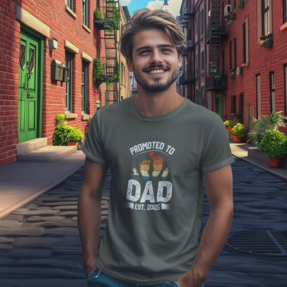 DAD T-Shirt PROMOTED Rundhals personalisiert