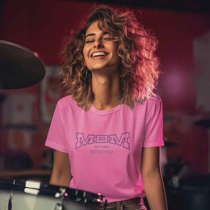 MAMA T-Shirt COLLEGE Rundhals personalisiert