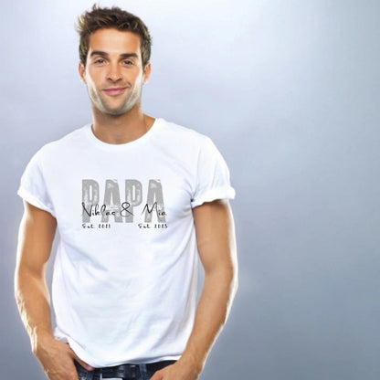 PAPA T-Shirt SOLID ROCKS Rundhals personalisiert