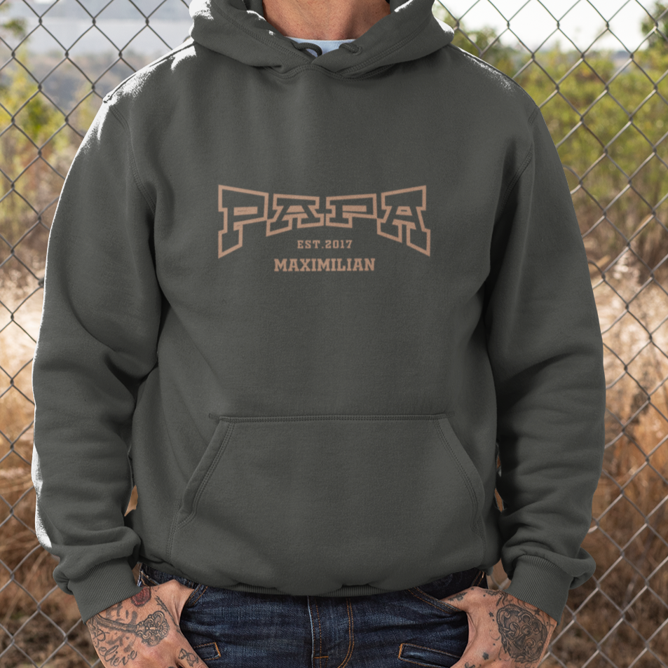 PAPA Hoodie COLLEGE personalisiert